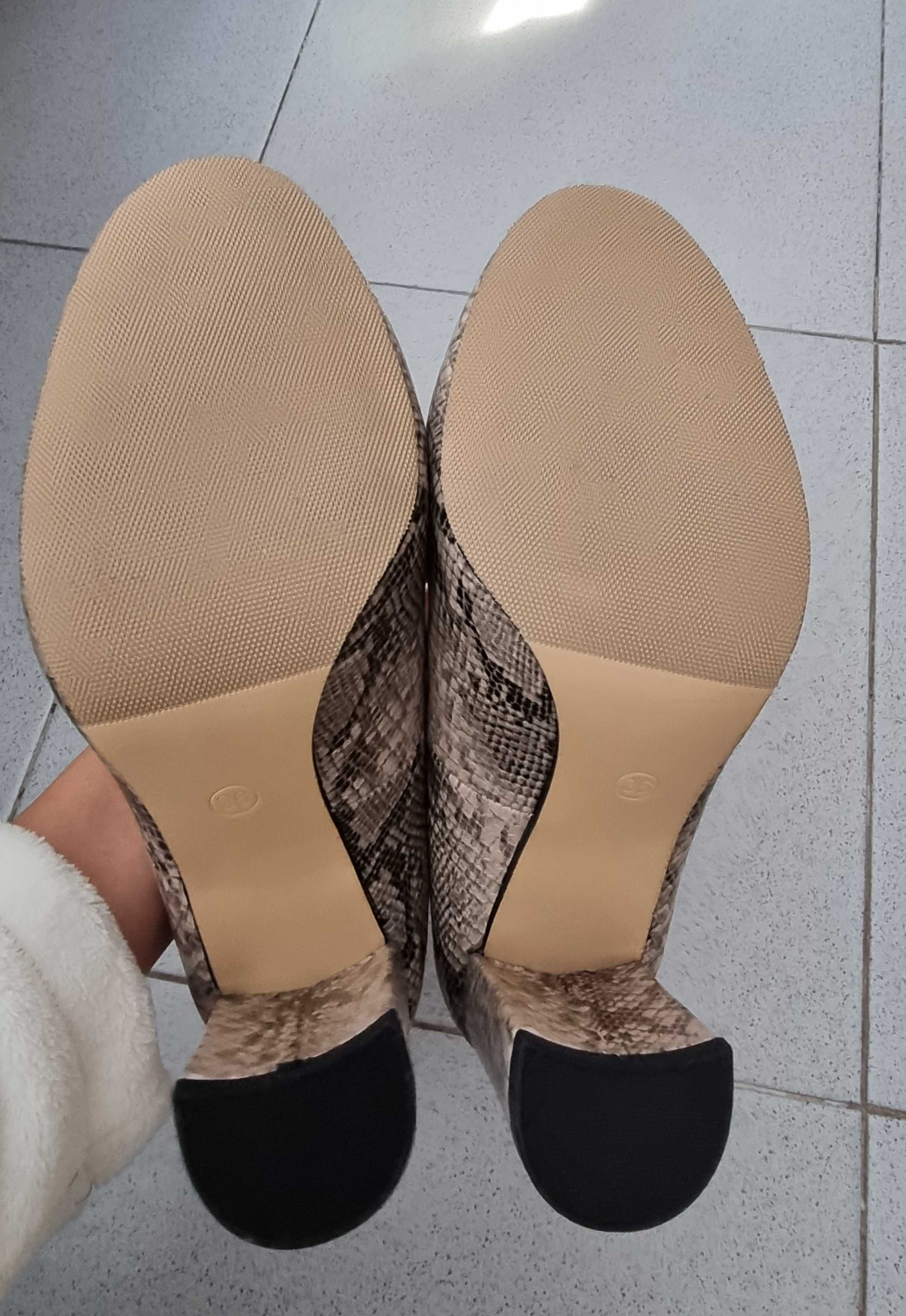 Sapatos de salto alto estilo cobra Seaside, tamanho 36 - nunca usados