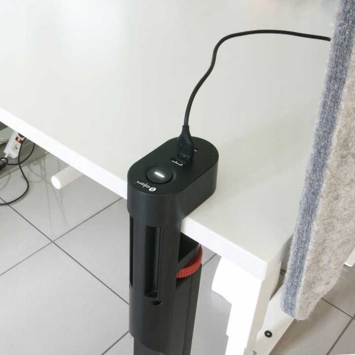 Listwa podblatowa, 3 gniazda, 3 x USB, 1,5 m, czarna lub biała