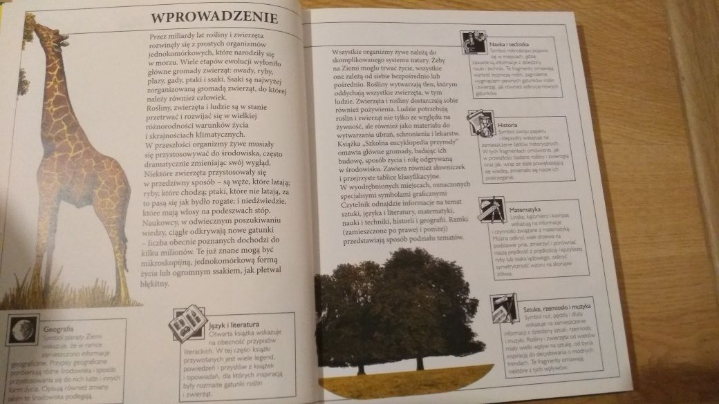 Szkolna encyklopedia przyrody dla dzieci wydawnictwo Samp