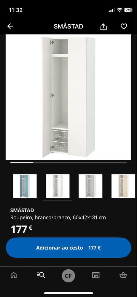 Roupeiro ikea platsa