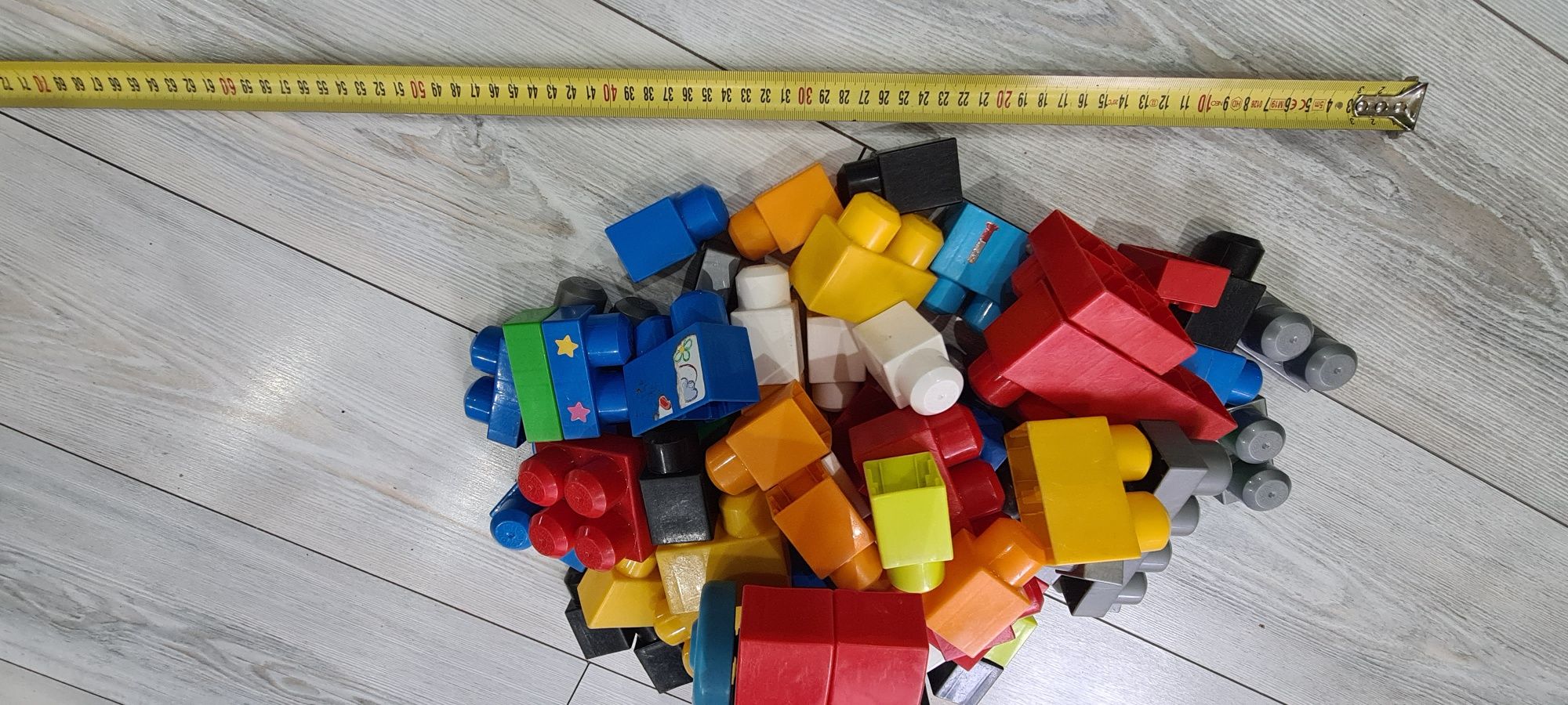 Plastikowe klocki "mega block"