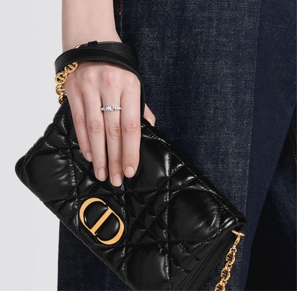 Кольцо Dior logo оригинал