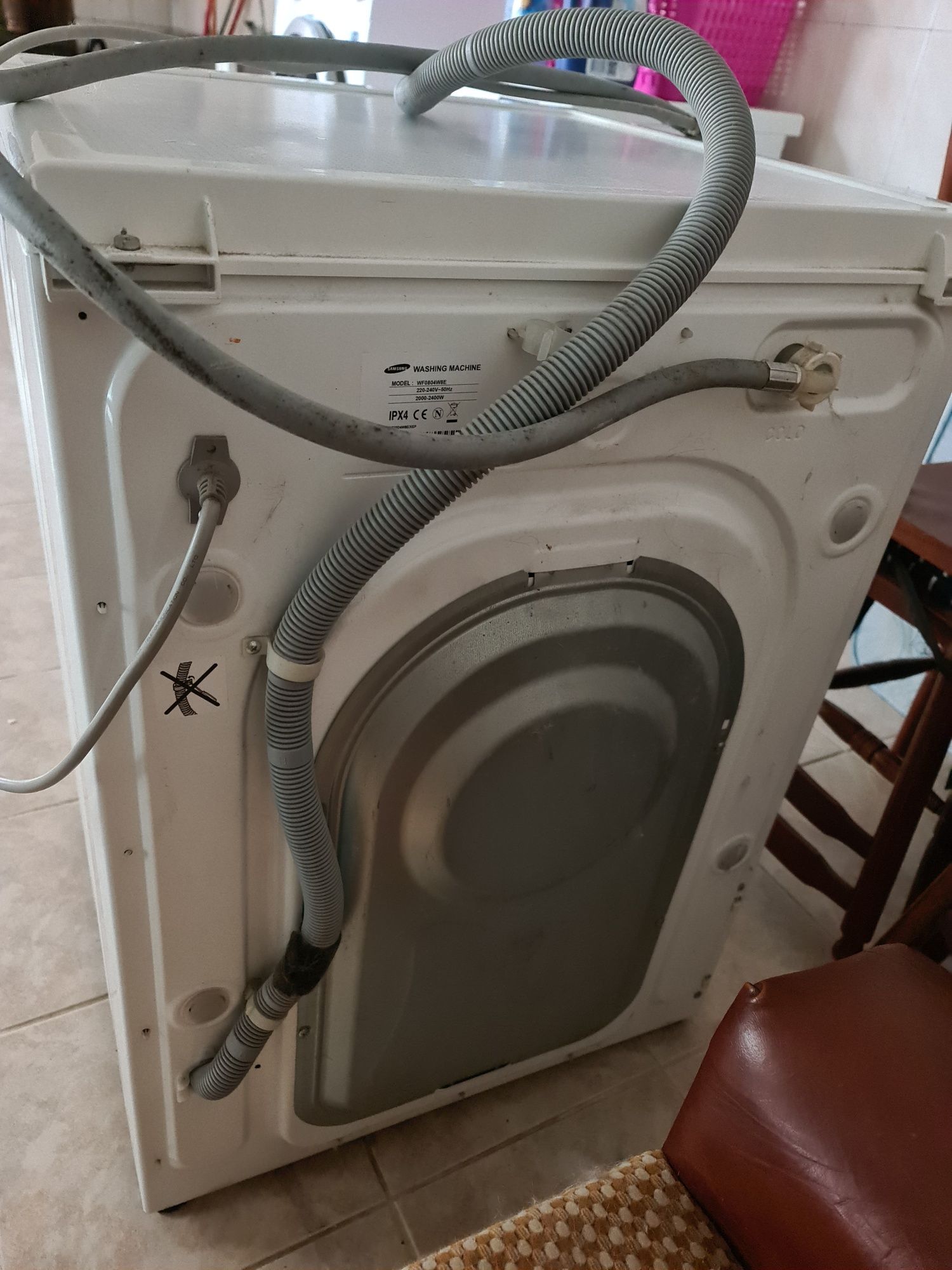 Maquina lavar roupa samsung com avaria