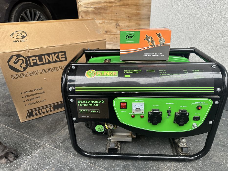 Генератор Flinke 3.3 + карбіратор для газу