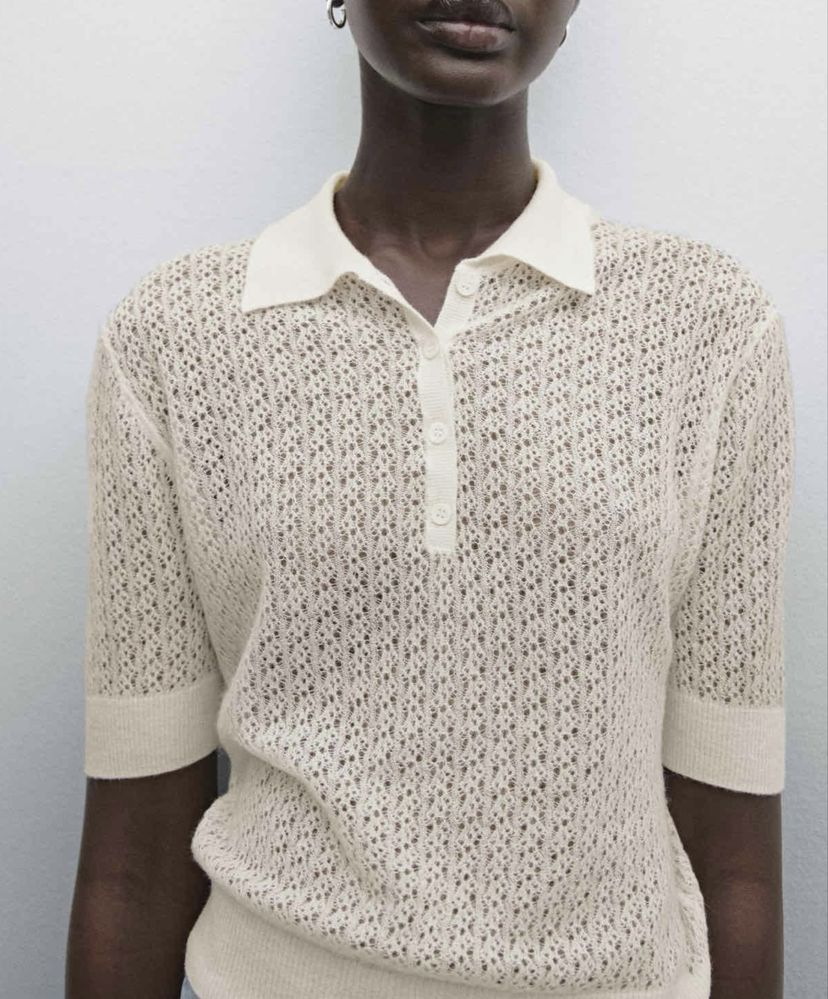 Футболка поло кофтина Massimo Dutti
