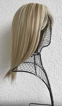 Włosy doczepiane, topper, tupet, blond, pasemka, refleksy ( 589 )