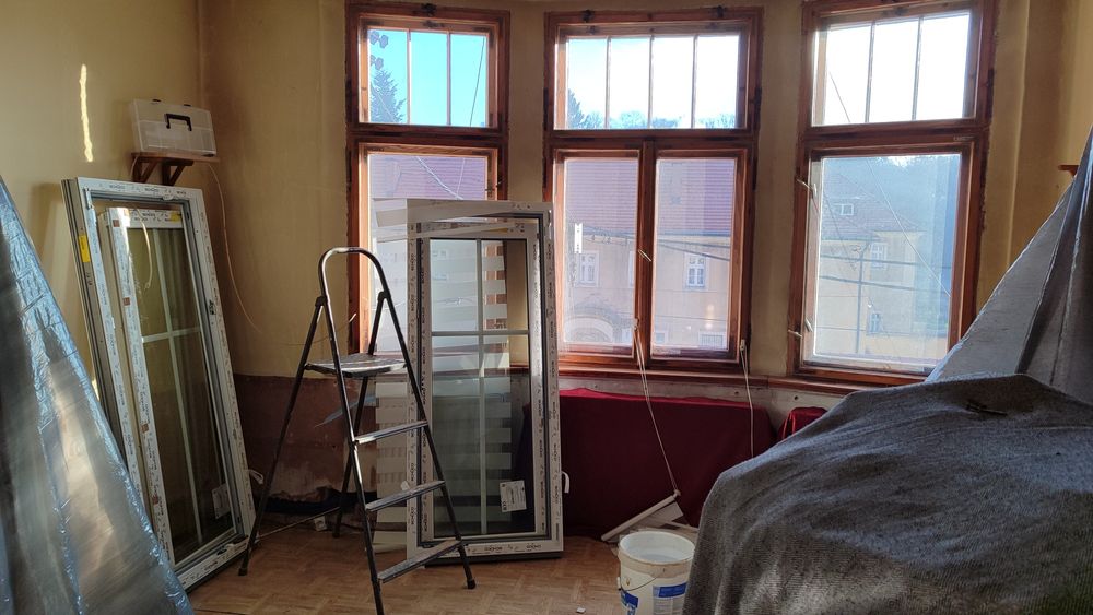 Drewniane okna, z dowozem.