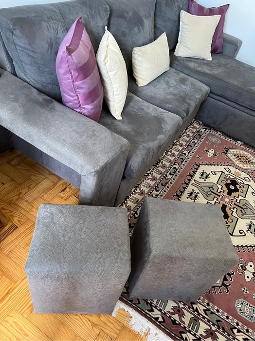 Sofa com chaise longue