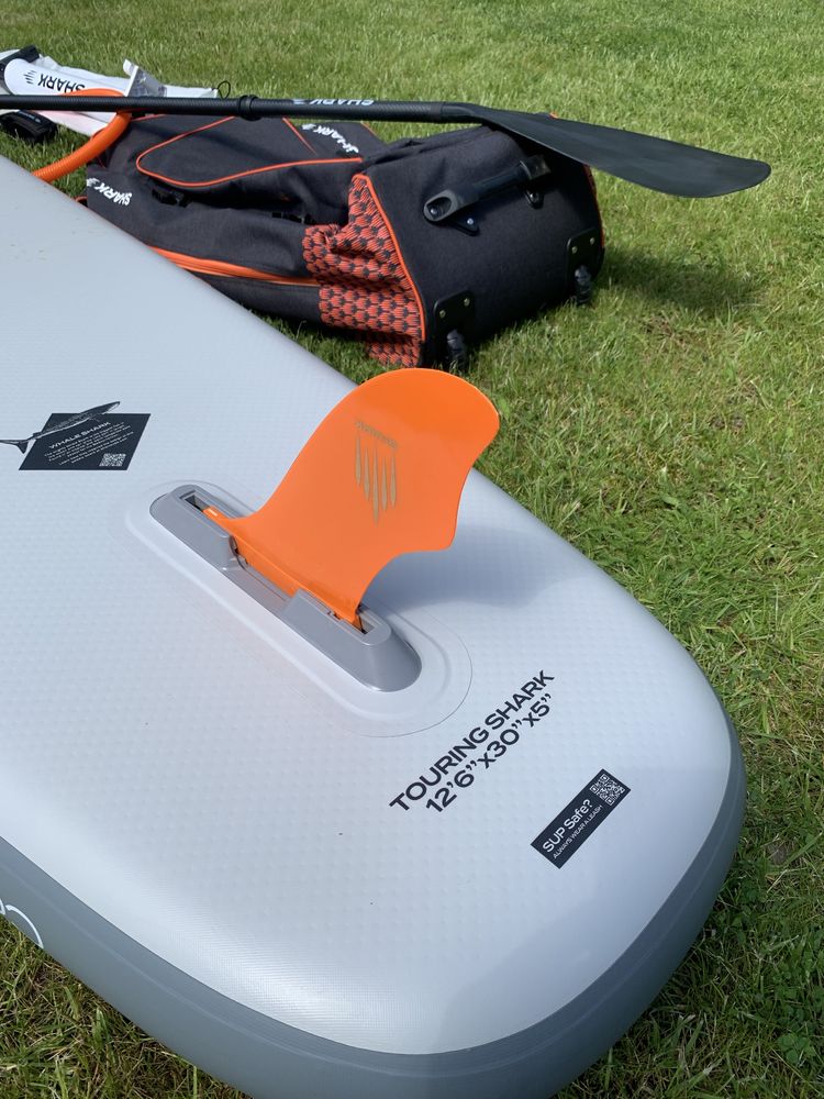 NOWA 2024r deska SUP 12,6x32x6  TOURING wiosło carbon 25PSI SHARK