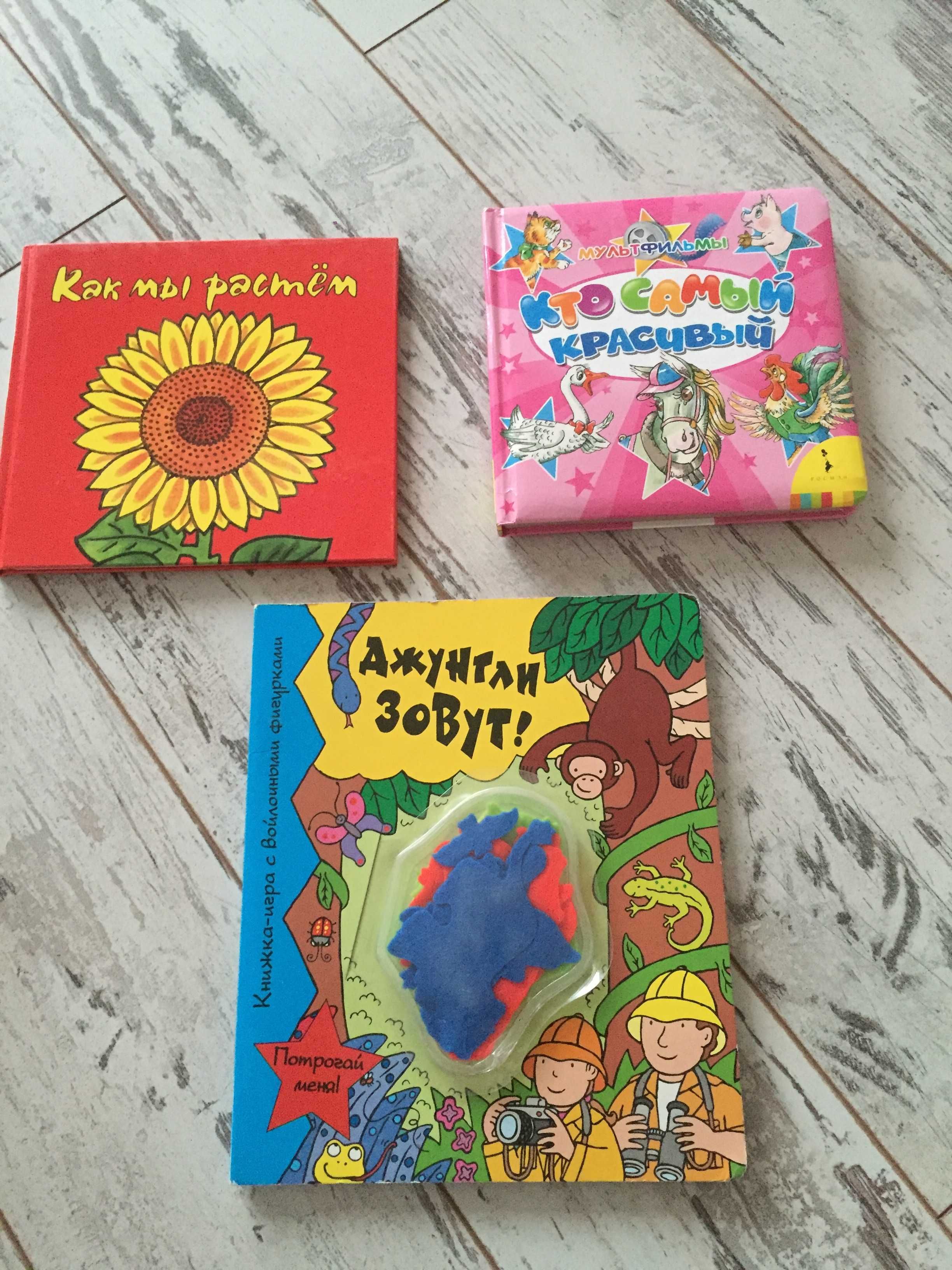 Детские книги в мягкой обложке и картонки