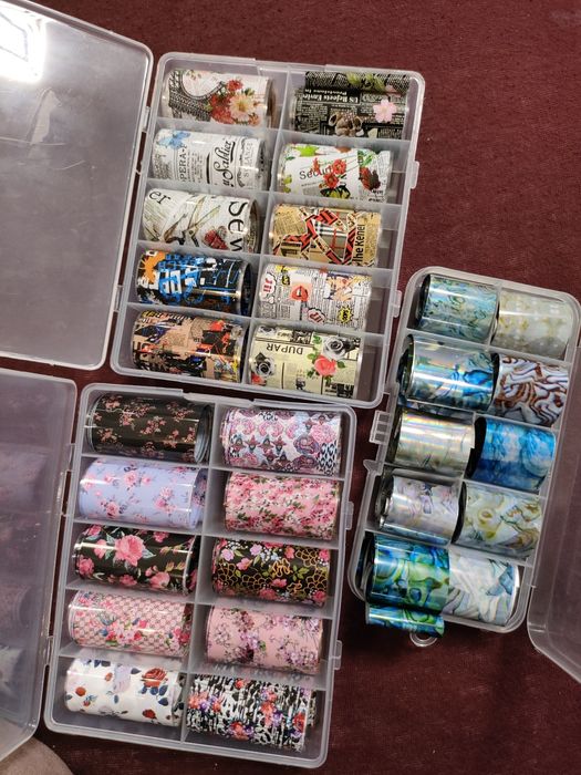 Набір фольги що перепечатується на нігті  10 шт