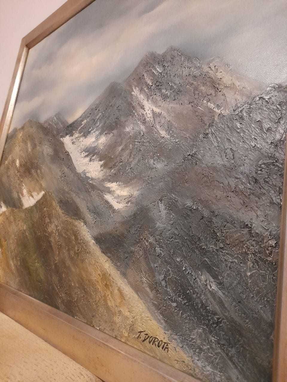 Oryginalny obraz na płótnie "Pejzaż górski" (Tadeusz Dorota)