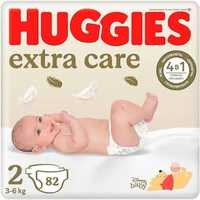 Підгузки Huggies Extra Care 2 (82шт)памперси Хаггіс