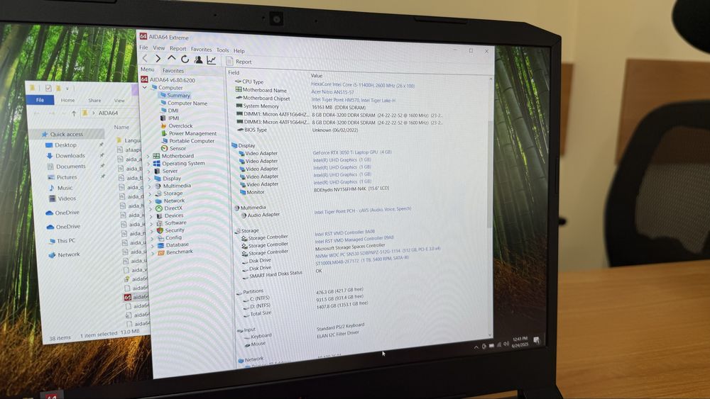 Acer Nitro 5 AN515-57 i5-11400h | RTX3050Ti | 2K 144Hz | 16/512/1Tb