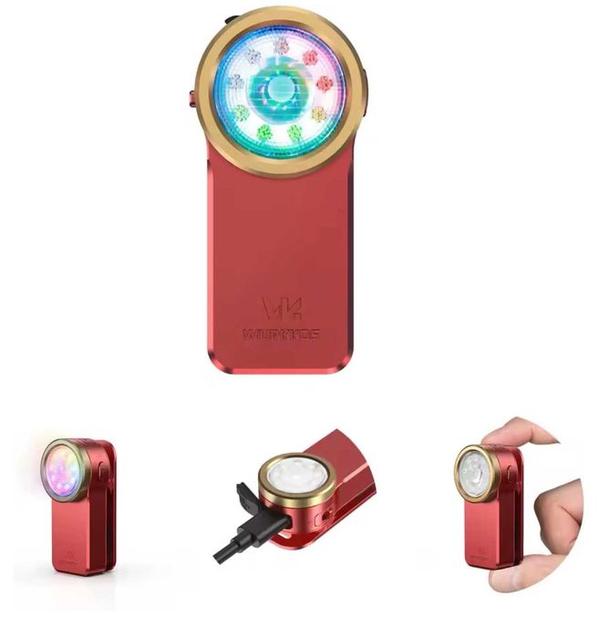 Ліхтар Wurkkos HD03 - 680 Люмен, RGB, USB-C, Магніт, Кліпса