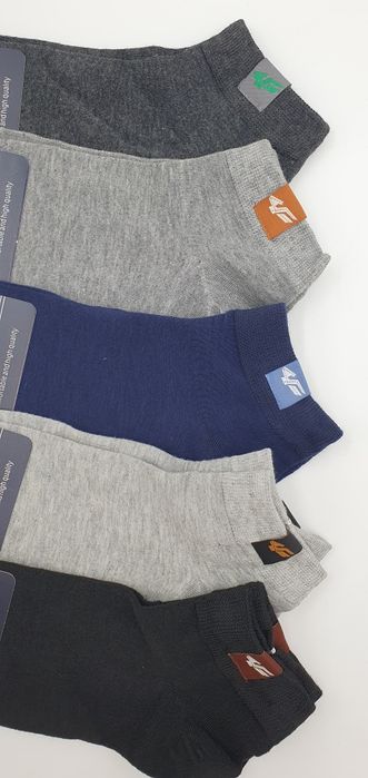 Skarpetki męskie stopki stópki bawełniane 95% bawełna gładkie krótkie