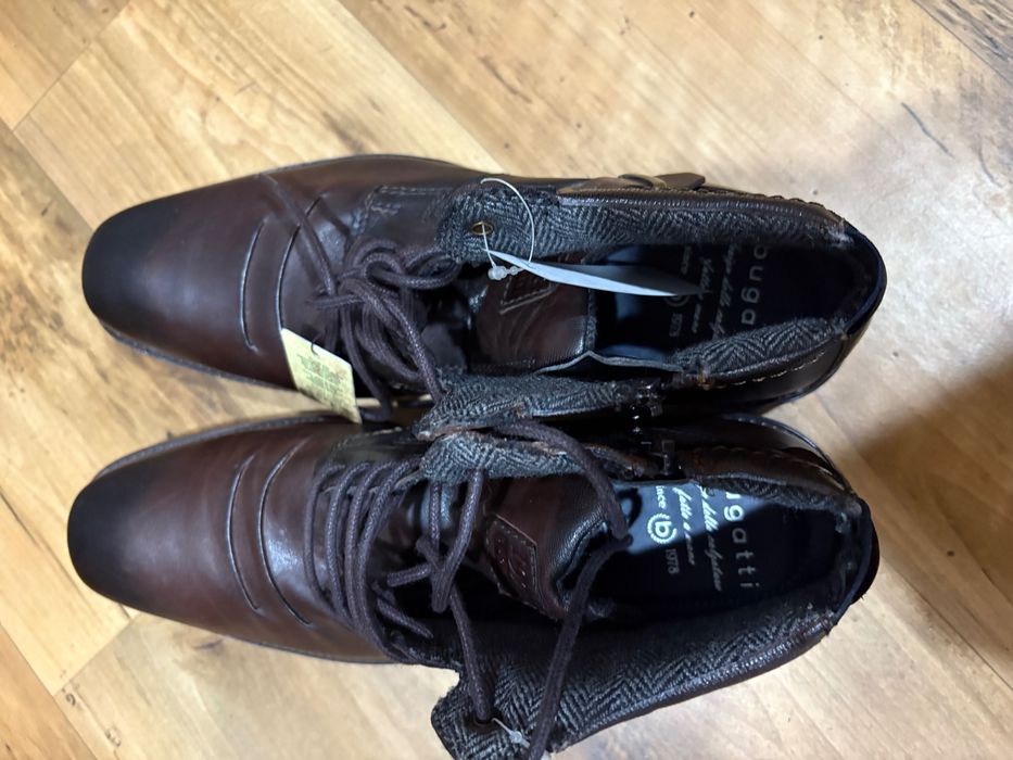 Ботинки-туфли Бугатти Bugatti Кожа