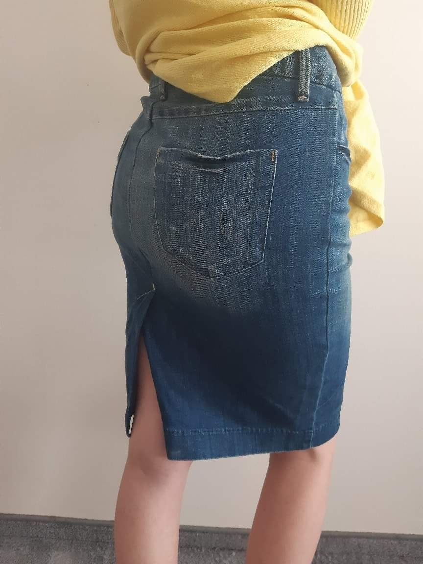 Spódnica jeansowa ołówkowa