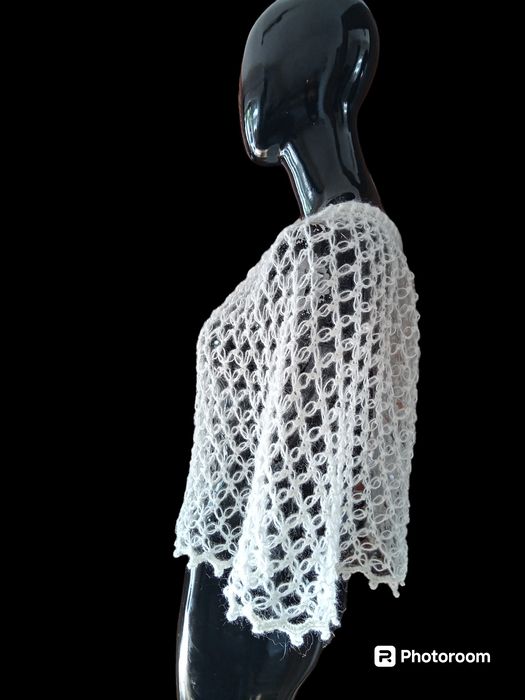 Etola boho ślubna narzutka mgiełka