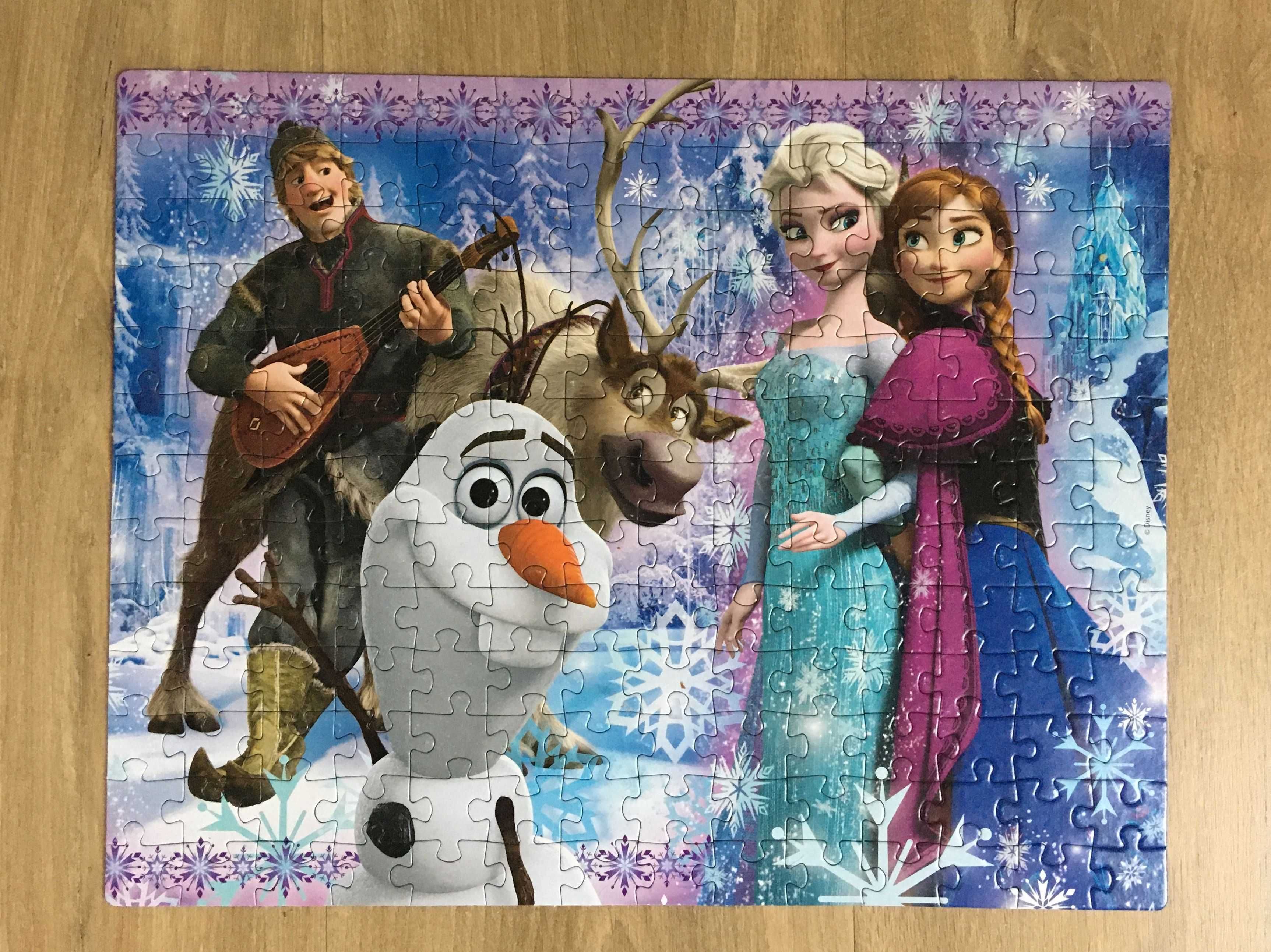 PUZZLE Frozen 4 w 1- Kraina Lodu Clementoni, Disney ( 20,60,100,180 )
