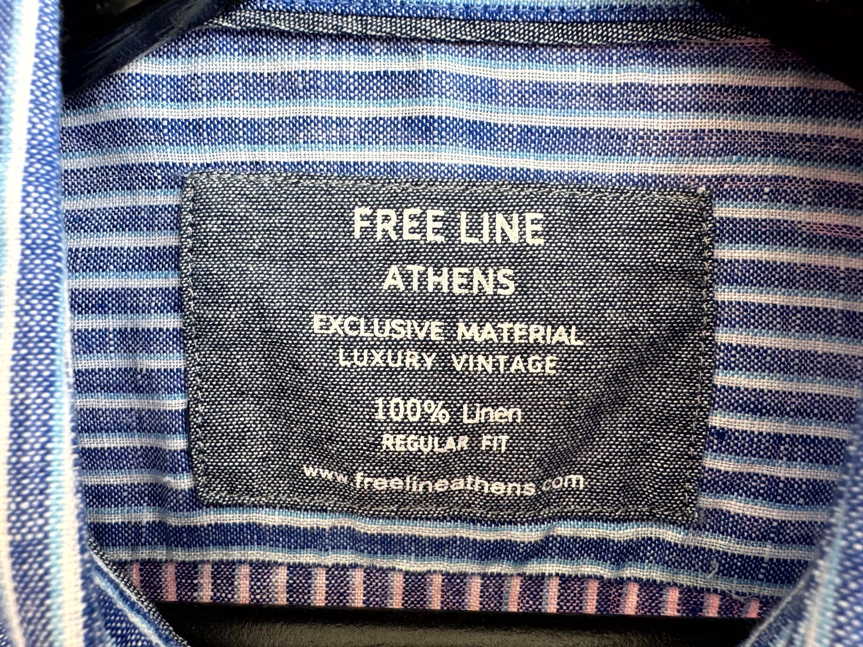 Free Line Athens Linen чоловіча літня лляна сорочка рубашка розмір M