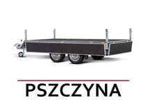Faro MAGICUS+ 750kg 300x150x35 KOŁA POD SPODEM PRZYCZEPA NOWA!  Bestseller! Burty wzmocnione sklejką; 2-osiowa; Mocna konstrukcja