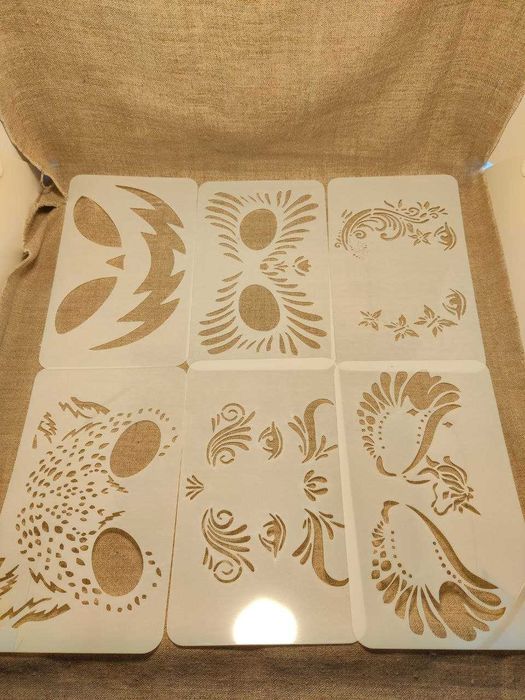 Трафарети для аквагриму 24 штук