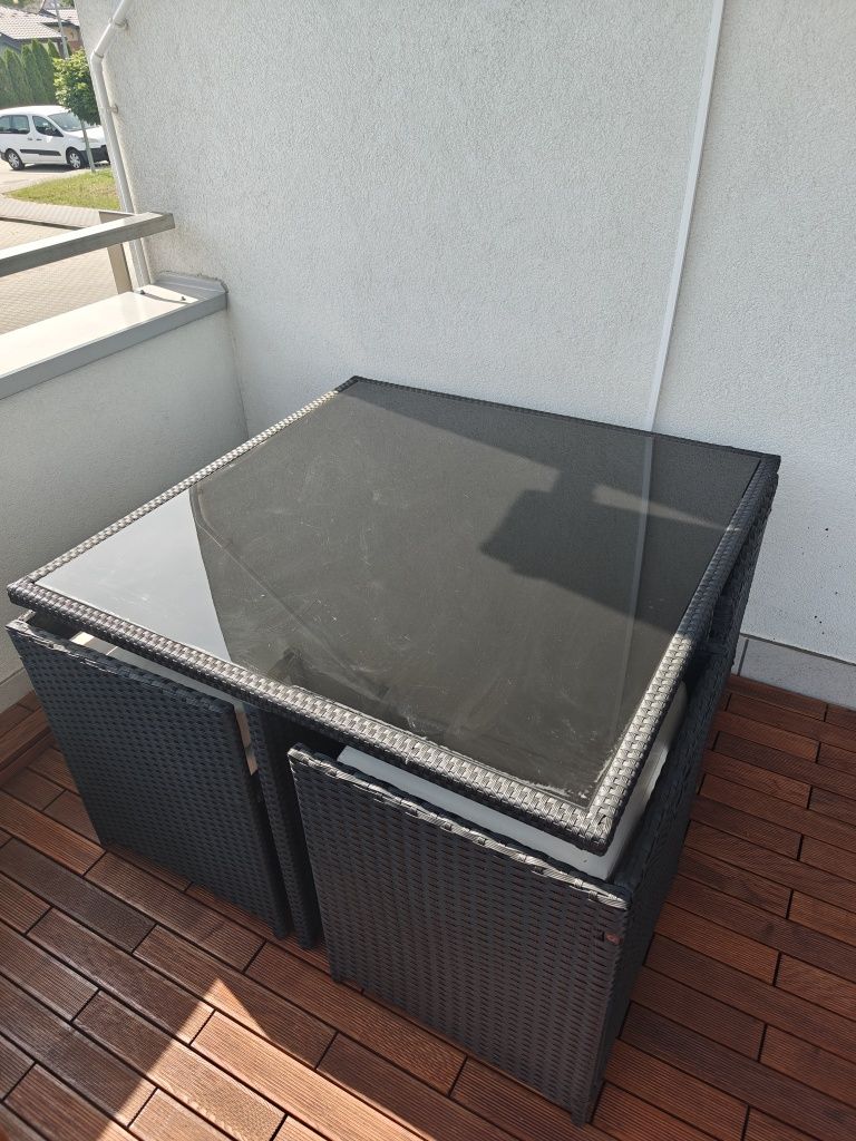 Zestaw komplet mebli na taras, balkon, do ogrodu dla 8 osób.