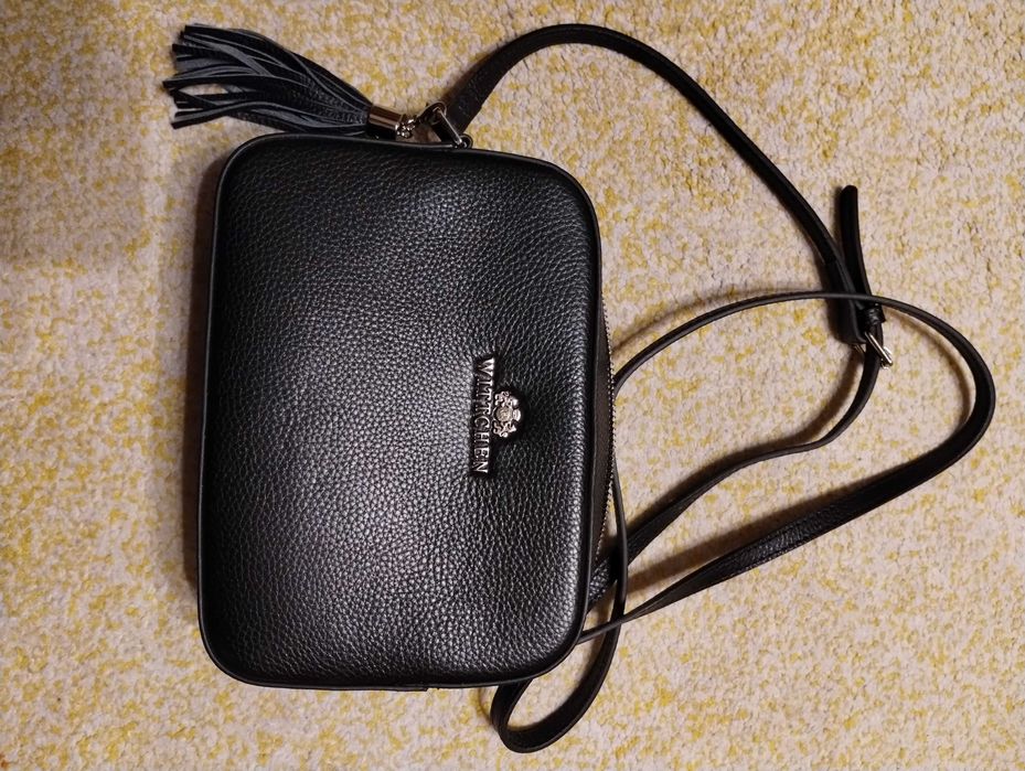 TOREBKA skórzana listonoszka - WITTCHEN czarna.