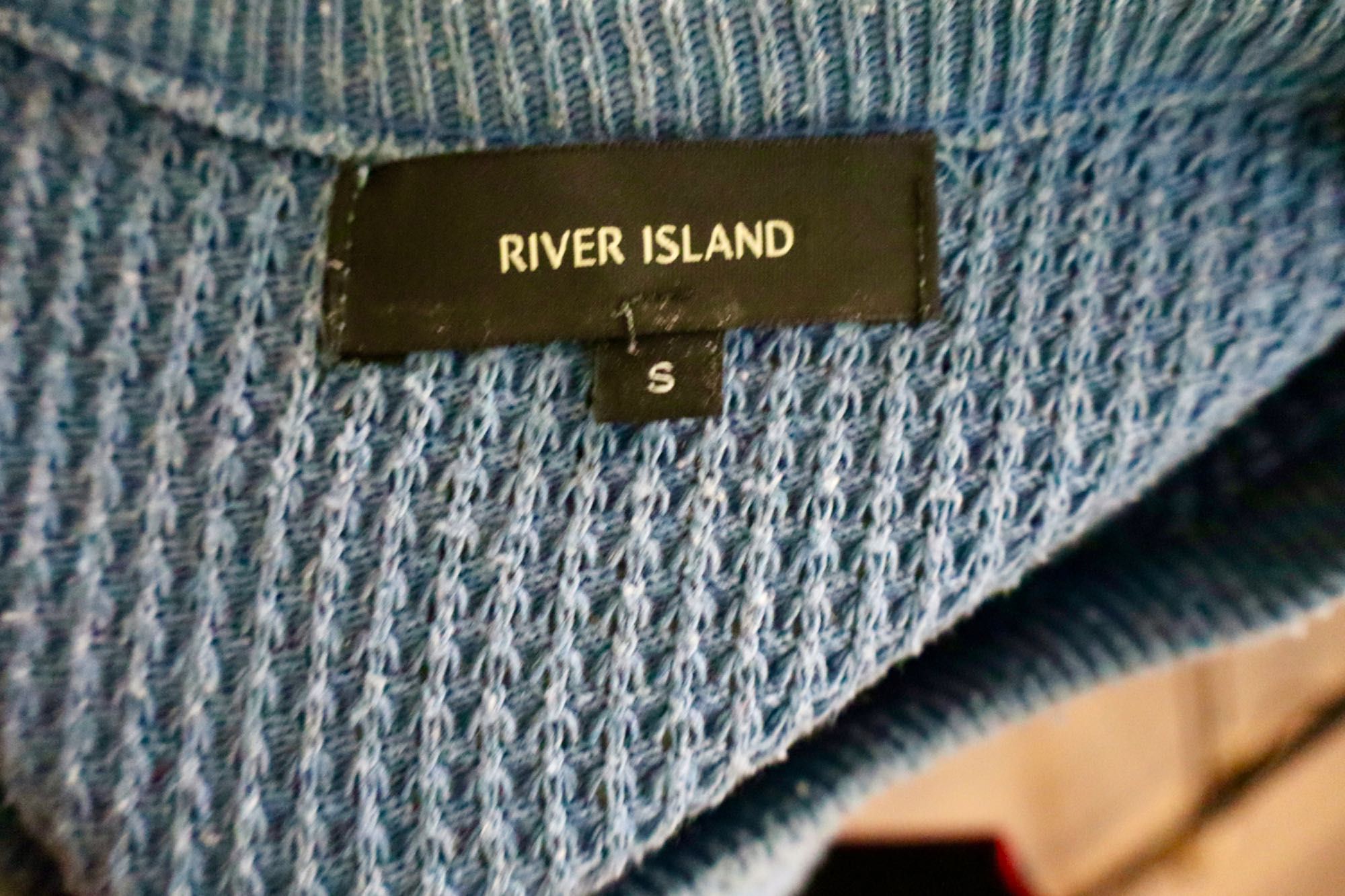 Sweterek na długi rękaw niebieski S River Island