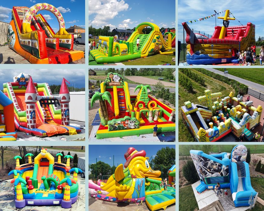 Dmuchana zjeżdżalnia, plac zabaw, tor przeszkód, dmuchaniec - wynajem