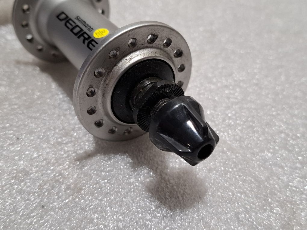 2) Piasta Rowerowa Shimano Deore HB-M590 Przednia 32otw Szybkozamykacz