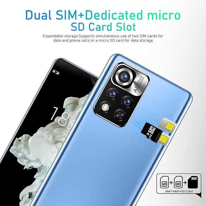 Telefone smarphone Android OS Dual SIM Camera