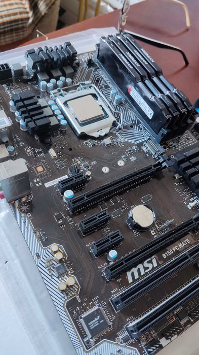 Msi b150 pc mate+i7 6700k+24 ram ddr4