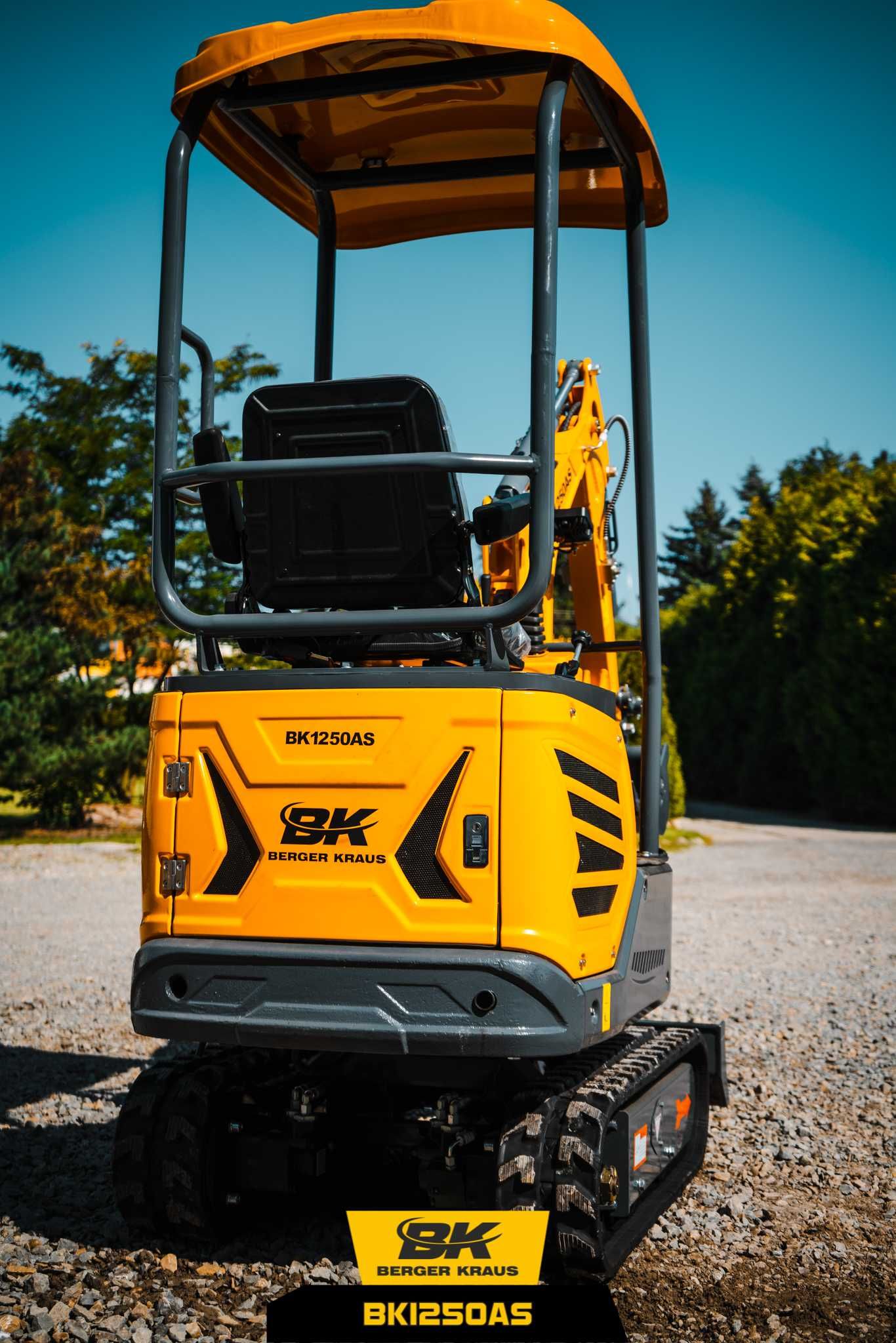 Mini Koparka Berger Kraus BK1250AS Kubota D722 górny siłownik