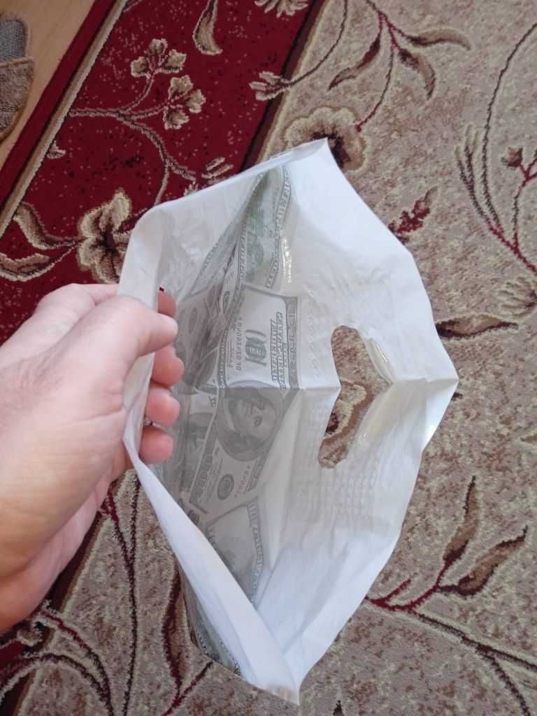 Пакет целлофановый новый Доллар $