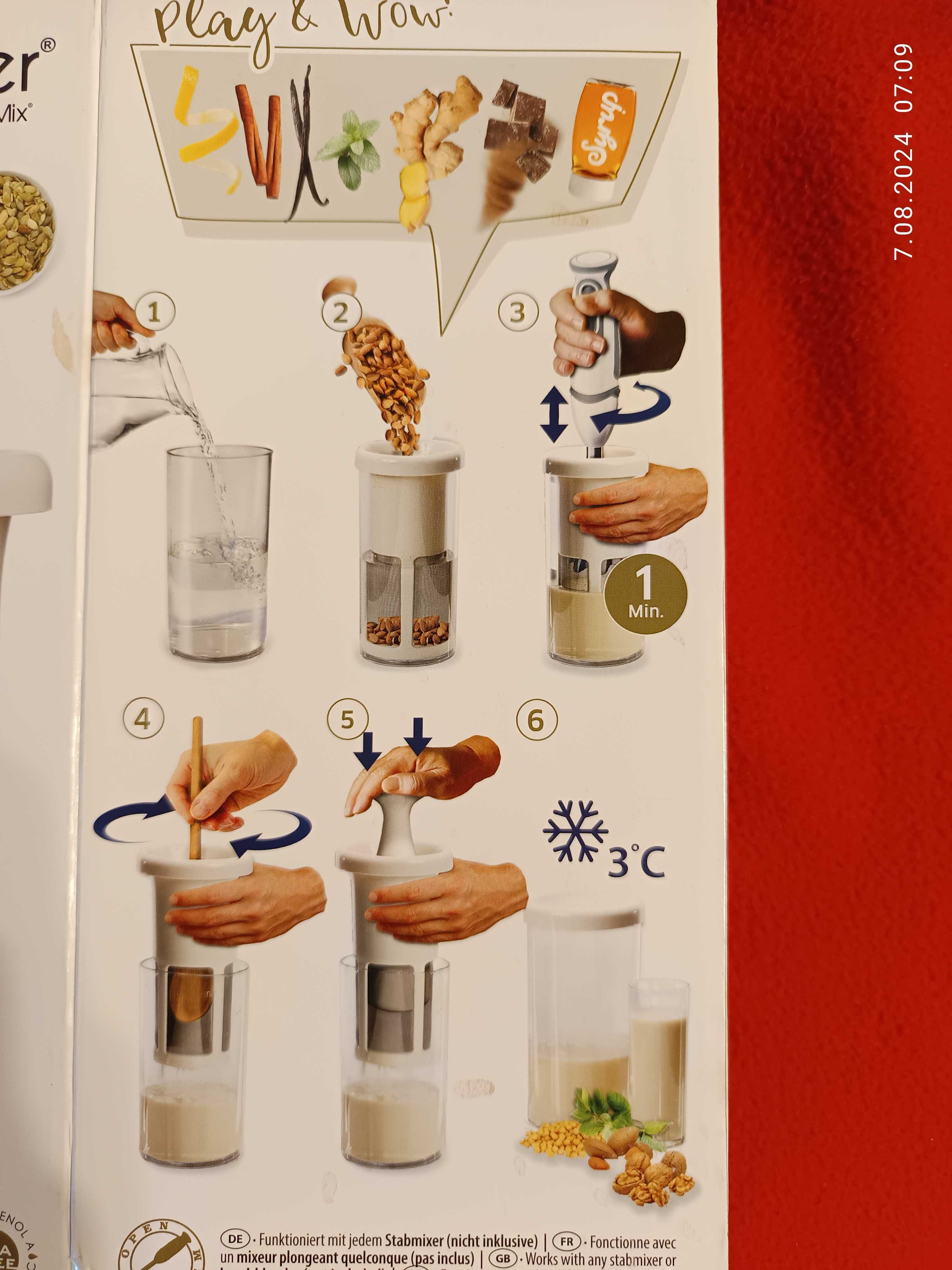milker cedzak urządzenie do napojów mleka