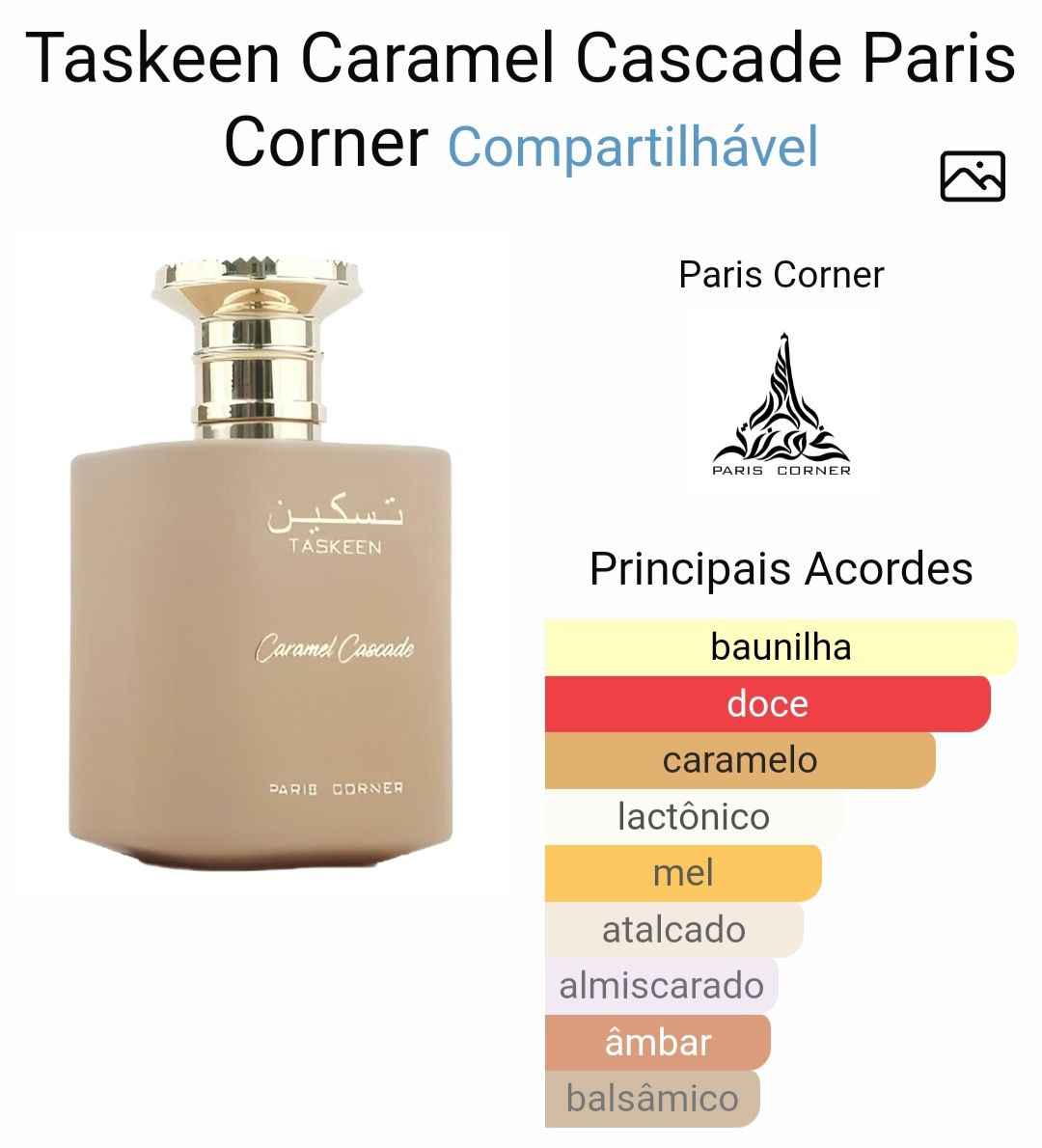 Paris Corner - Tasken caramel Cascate Original.
