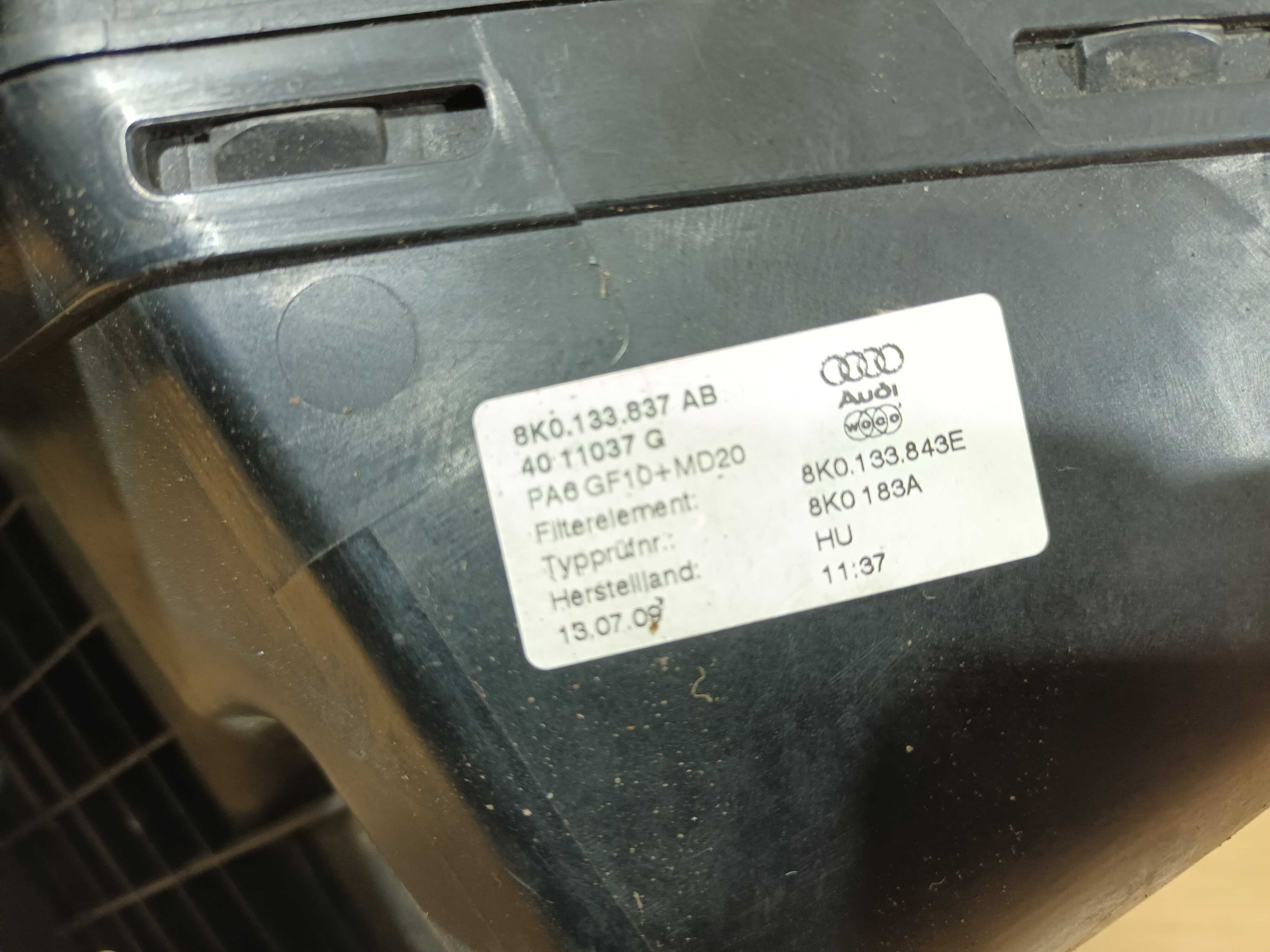 Obudowa filtra powietrza AUDI A4 B8 A5 8T Q5 1.8 2.0 TFSI przepływka