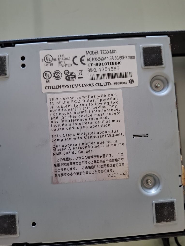 Impressoras térmica de talões Citizen TZ30-M01