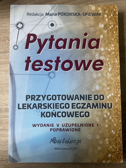 Książka do LEK Pytania testowe, używana, stan b.dobry