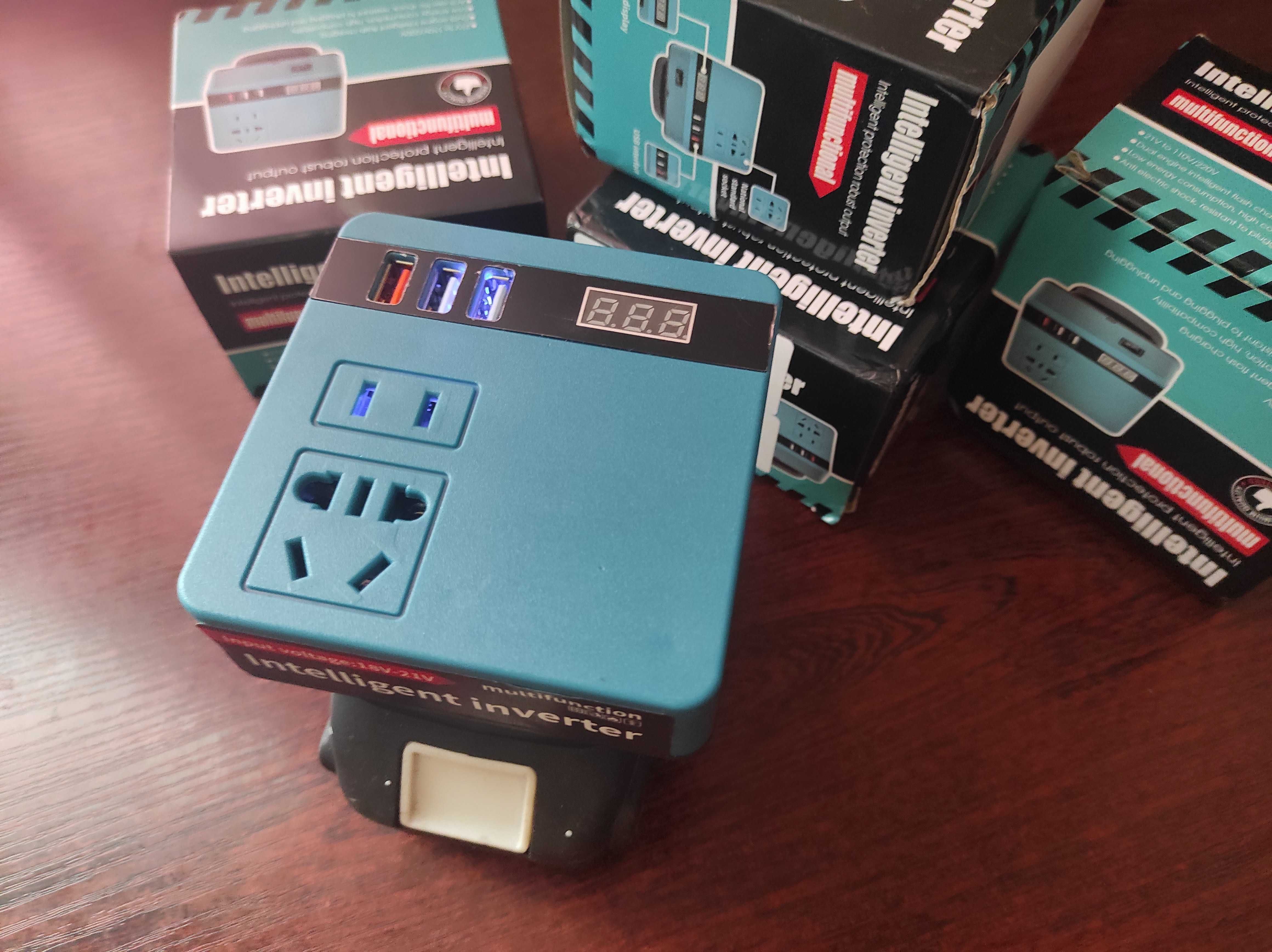 Кишеньковий інвертор для акумуляторів Makita 18v-220v
