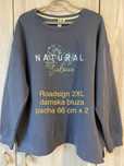 Roadsign woman  2XL damska bluza niebieska/ szara  Vintage