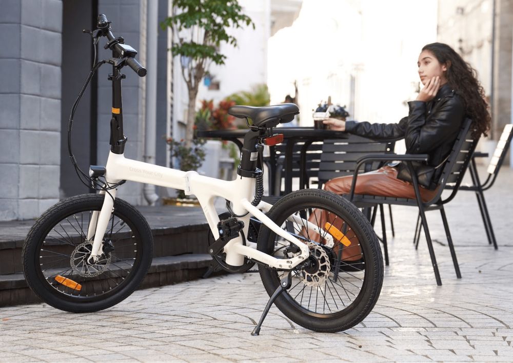 Ado Air 20 Bicicleta Elétrica Dobrável - Branca