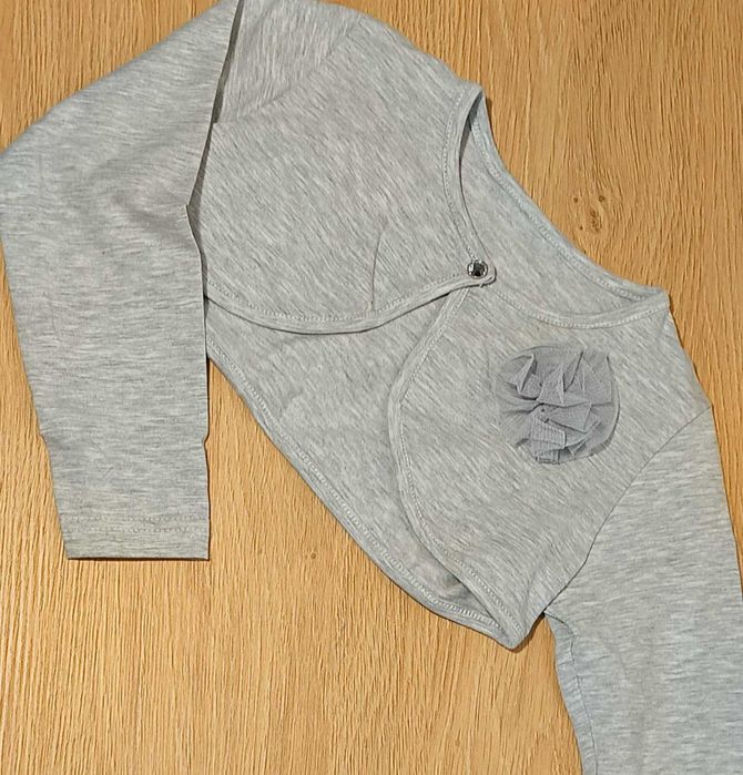 Bawełniane bolerko szare roz.116 cm