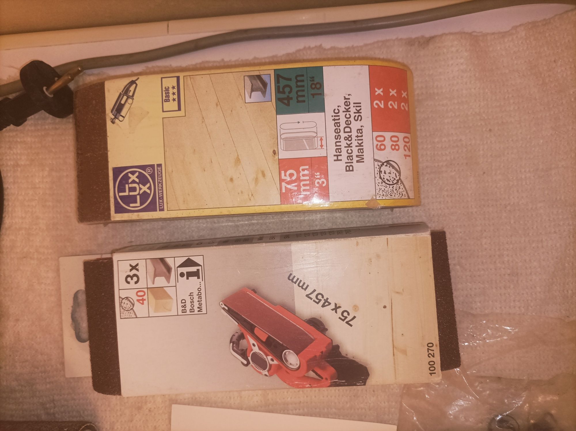 Szlifierka taśmowa Einhell BBS 850 E + taśmy ścierne Jak Nowa! Wysyłka