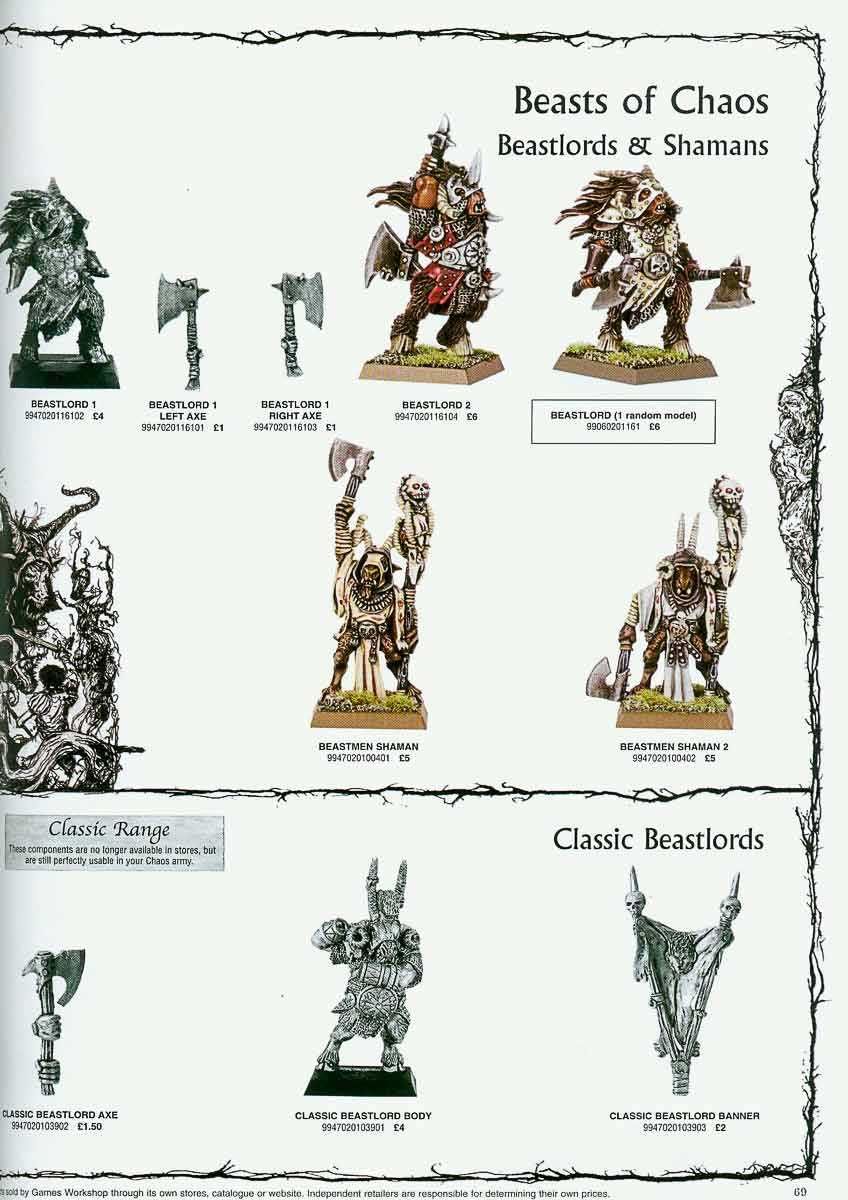 Warhammer Fantasy Battle: Classic Beastmen Shaman, oldhammer