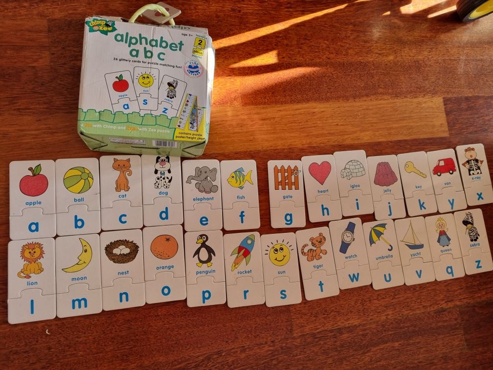 Puzzle alfabet angielski Alphabet a b c