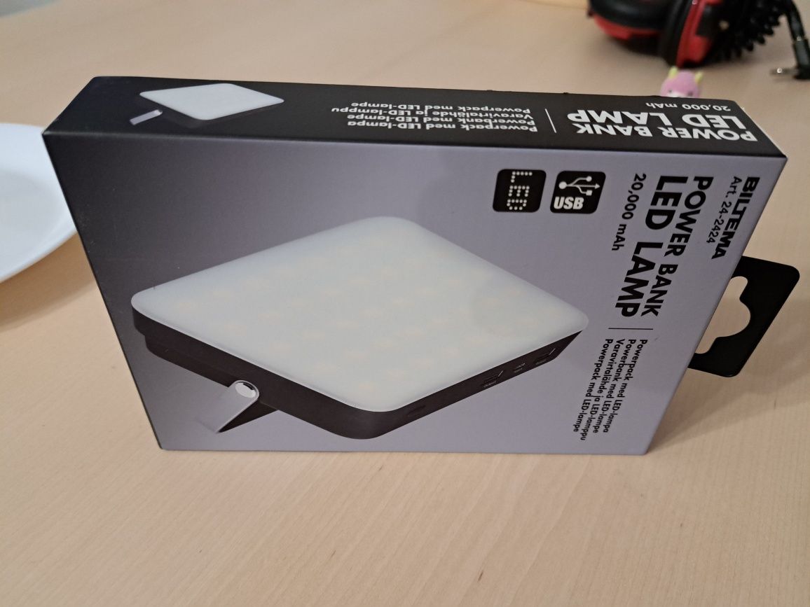 *** Power Bank Biltema z lampą LED 20,000 mAh ***