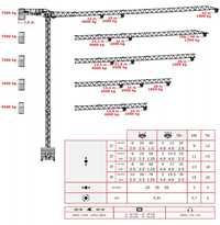 Grua torre 30x42m com base